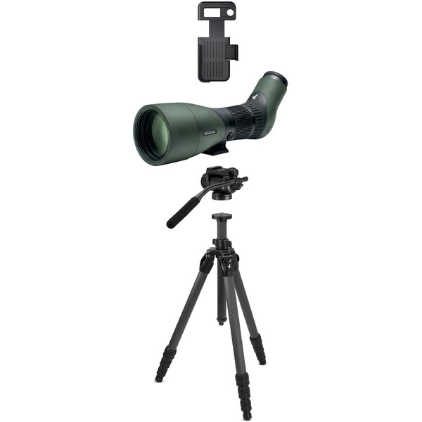 Swarovski actiepakket: ATX spottingscope + CCT-statief + VPA-adapter + statiefkop