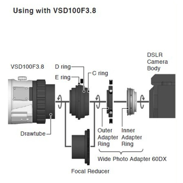Vixen Adapters 60DX voor Nikon