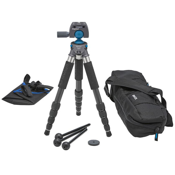 Novoflex Carbon statief TrioPod reisset met MagicBall Mini