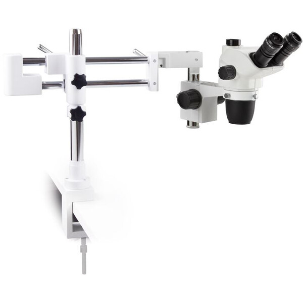 Euromex Stereo zoom microscoop NZ.1703-BC, 6.5-55x, Doppelarm, Tischklemme, trino