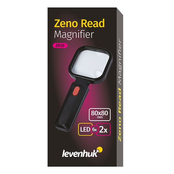 Levenhuk Vergrootglazen Zeno Read ZR10 White 80mm 2x / 6x