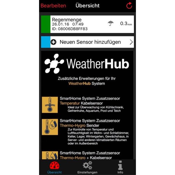 TFA Weerstation WeatherHub startset met regenmeter