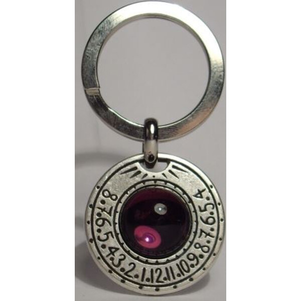 Ragalaxys Keychain Sundial Saturn Amethyst