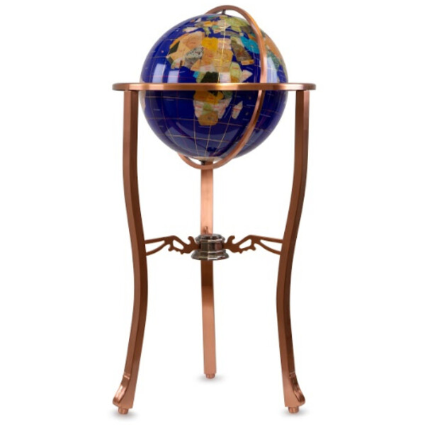 Pretty Decor Staande globe Montezuma 33cm blue