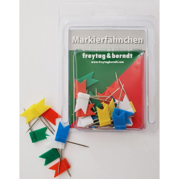 freytag & berndt Markeervlaggen 30 stuks, gemengde kleuren