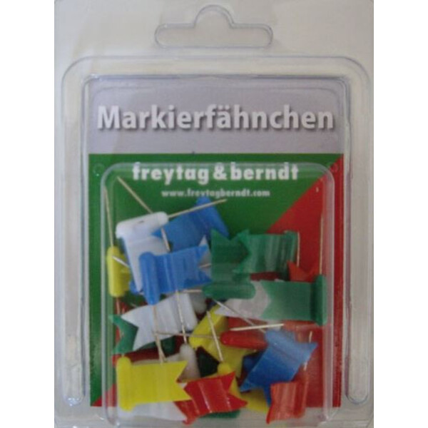 freytag & berndt Markeervlaggetjes golvende gemengde kleuren 30 stuks