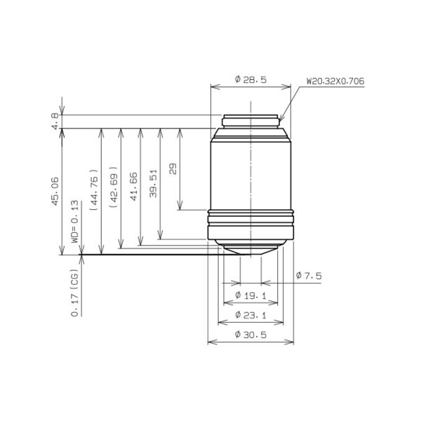 Evident Olympus Objectief UPLXAPO100XO, 100x, plan, apochro