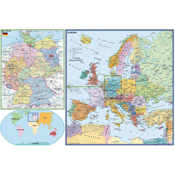 Stiefel Bureau-onderlegger Desk pad Germany and Europe in the World