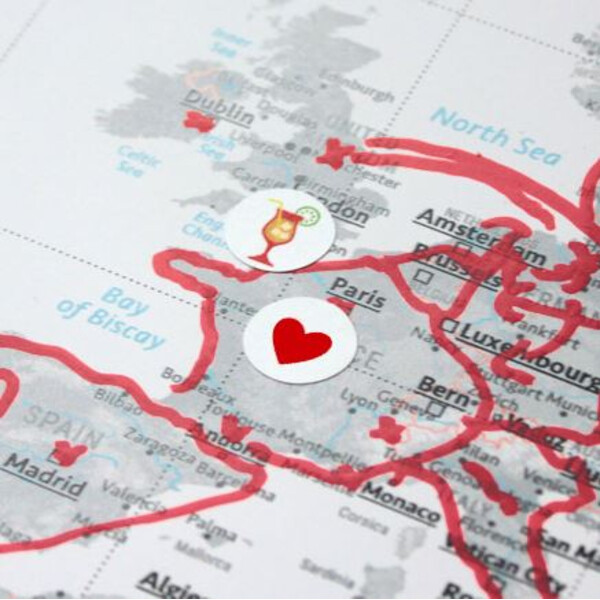 Marmota Maps Stickers voor Worldmaps