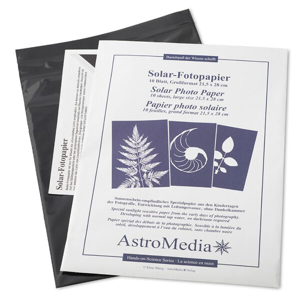 AstroMedia Set Das Solar-Fotopapier 21,5 x 28 cm