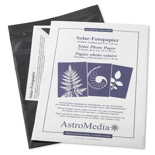 AstroMedia Set Het zonnefotopapier 21,5 x 28 cm