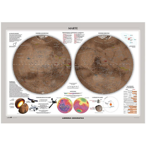 Libreria Geografica Poster Marte/ Luna