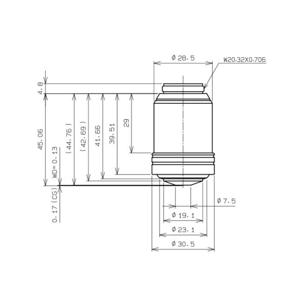 Evident Olympus Objectief UPLXAPO100XOPH, 100x, plan, apochro, ph