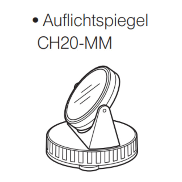 Evident Olympus CH20-MM vlakke concave spiegel f.CH20