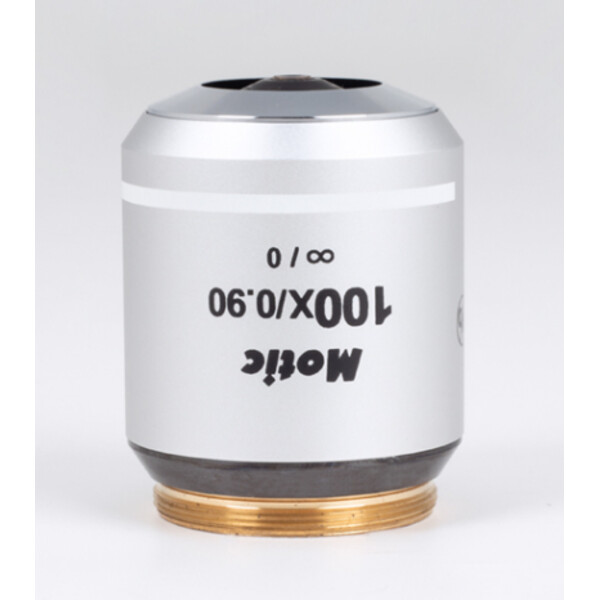 Motic objectief 100x/0.9 (AA=0.5mm), BD Plan apochromatisch.