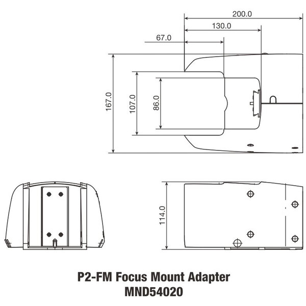 Nikon Headmount P2-FM focusseerbare adapter