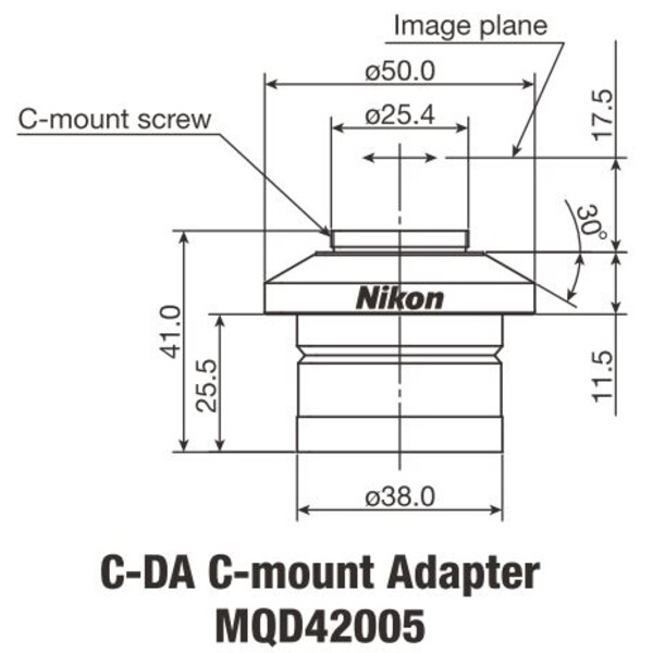 Nikon C-DA C-Mount Adapter 1x