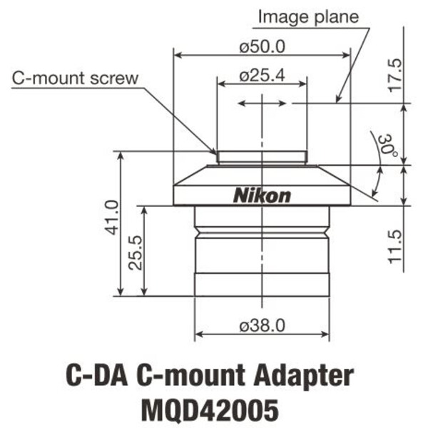 Nikon Adapters C-DA C-Mount 1x
