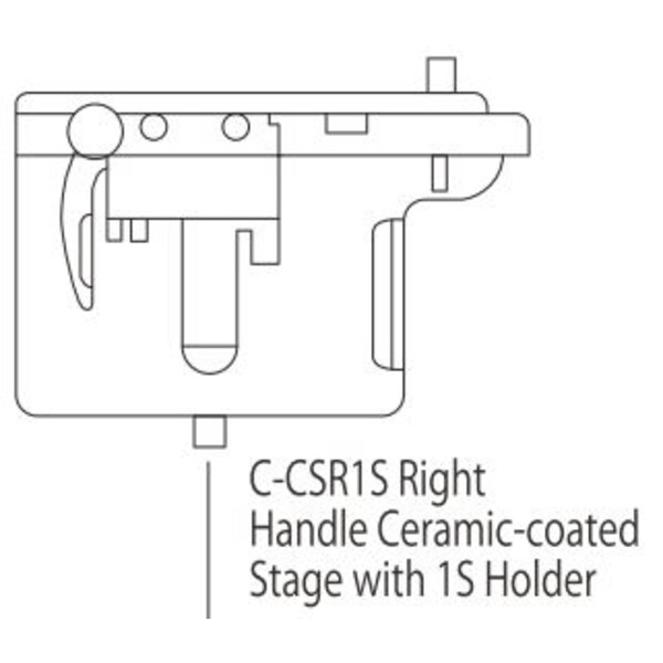 Nikon C-CSR1S Rechterhandgreep keramische trap met 1S houder