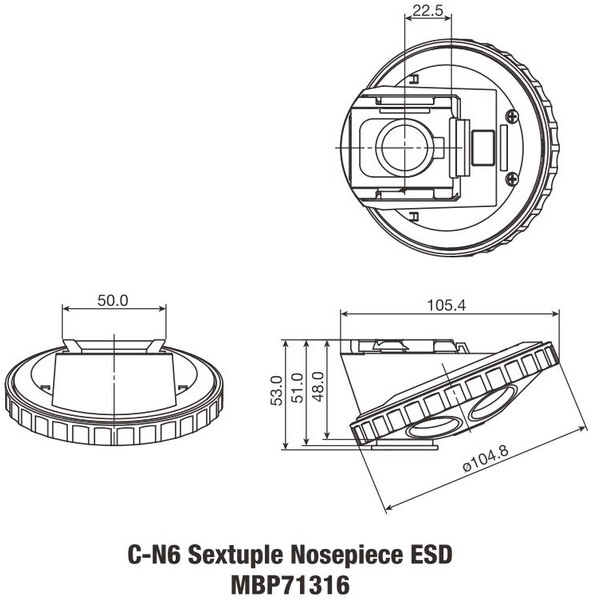 Nikon C-N6 Sextuple Neusstuk