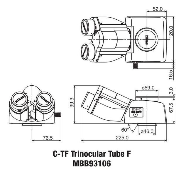 Nikon C-TF Trinoculaire Buis F