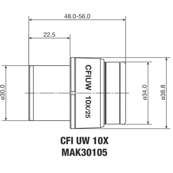 Nikon Oculair CFI Eyepiece UW 10X/25