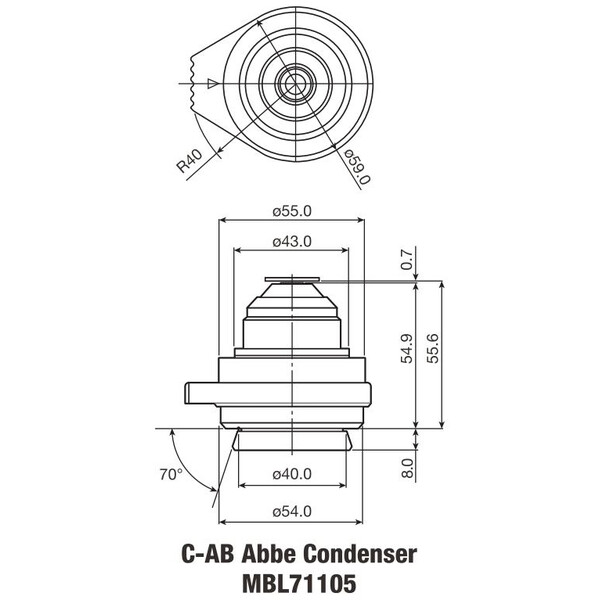 Nikon C-C Abbe condensor N.A. 0.90