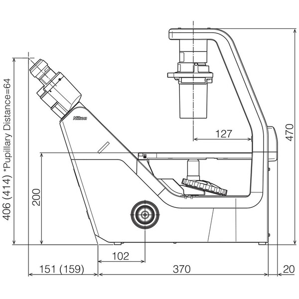 Nikon microscoop ECLIPSE TS2, invers, trino, PH, zonder objectieven