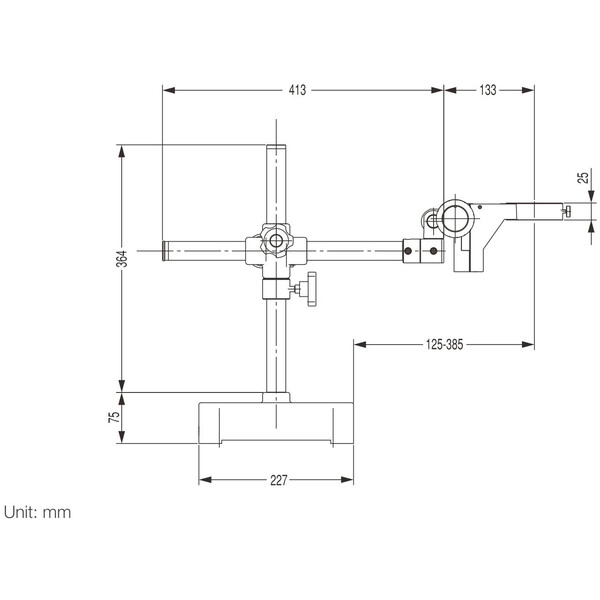 Nikon Zoom-Stereomikroskop SMZ800N, bino, 1x-8x, FN22, W.D.78mm, C-US2 Stand