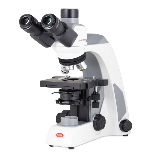 Motic Microscoop Panthera E2, trinoculair, HF, INFINITY, plan achro., 40x-1000x, vast Koehl.LED