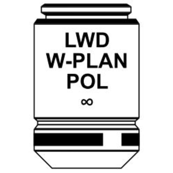 Optika Objectief IOS LWD W-PLAN POL objective 10x/0.25, M-1137