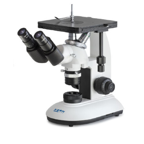 Kern Omgekeerde microscoop OLF 162, omgekeerd, MET, bino, DIN planchroom, 100x-400x, Incident light, LED, 3W