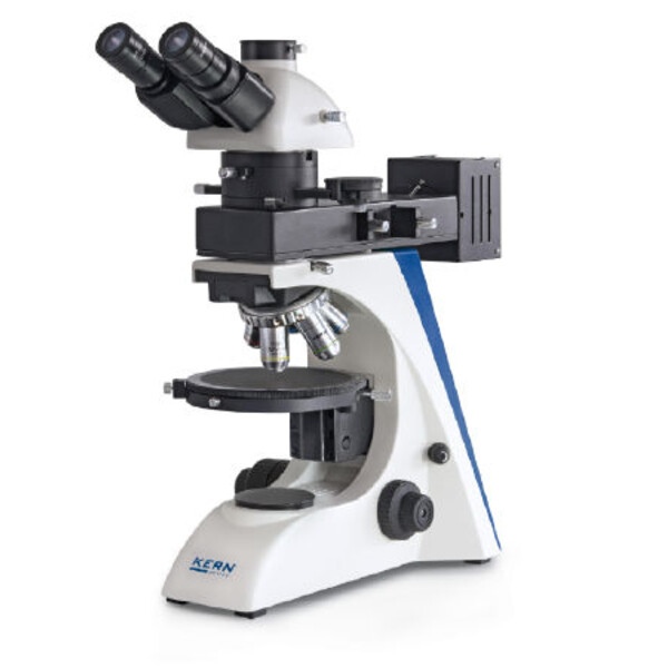 Kern Microscoop OPN 184, POL, trino, Inf plan, 40x-400x, Incident light, HAL, 100W