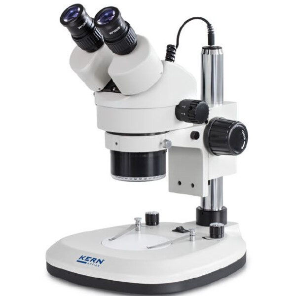 Kern Stereo zoom microscoop OZL 465, bino, Ringl, Greenough, 0.7-4.5x, HWF10x20, 3W LED
