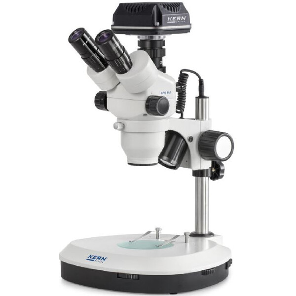 Kern Microscoop OZM544C825, trino, 7-45x, HWF 10x23, Doorgelaten licht, 3W LED, Camera, CMOS, 5MP, 1/2.5", USB 2.0