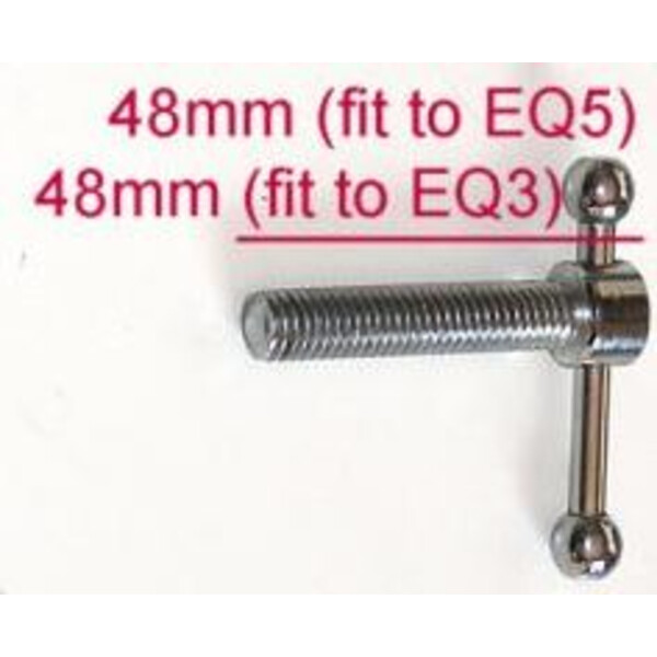 Lacerta Hoogte instelschroef M8 48mm