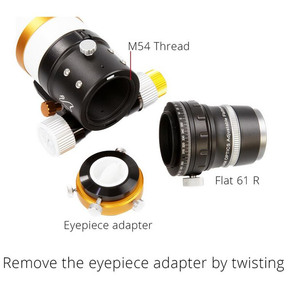 William Optics Verstelbare Flattener Reducer Flat61R voor ZenithStar 61
