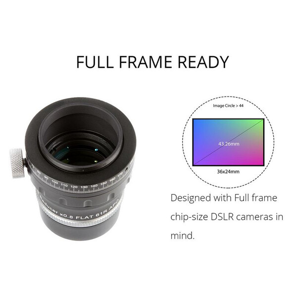 William Optics Verstelbare Flattener Reducer Flat61R voor ZenithStar 61
