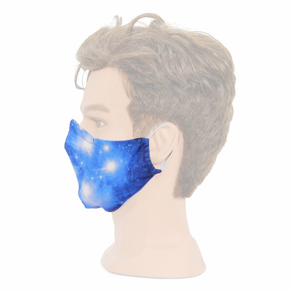 Masketo mondmasker, wit met astromotief "Plejaden", 5 stuk