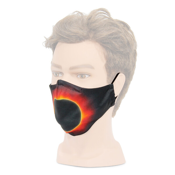 Masketo mondmasker met astromotief "zonnecorona", 1 stuk