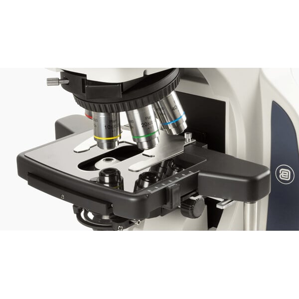Euromex Microscoop Delphi-X, DX.2158-APLi, trino, 40x - 1000x, Plan semi-apochromat., mit ergonom. Kopf u.100W Halogen-Beleuchtung