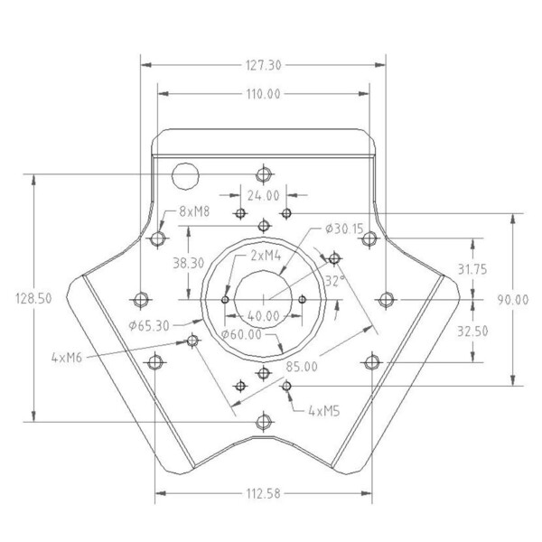 Avalon Statief T-Pod 130 red