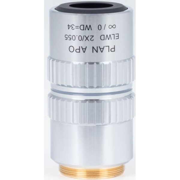 Motic Plan apochromatisch. objectief ELWD 2X/0.055 (wd:34mm)