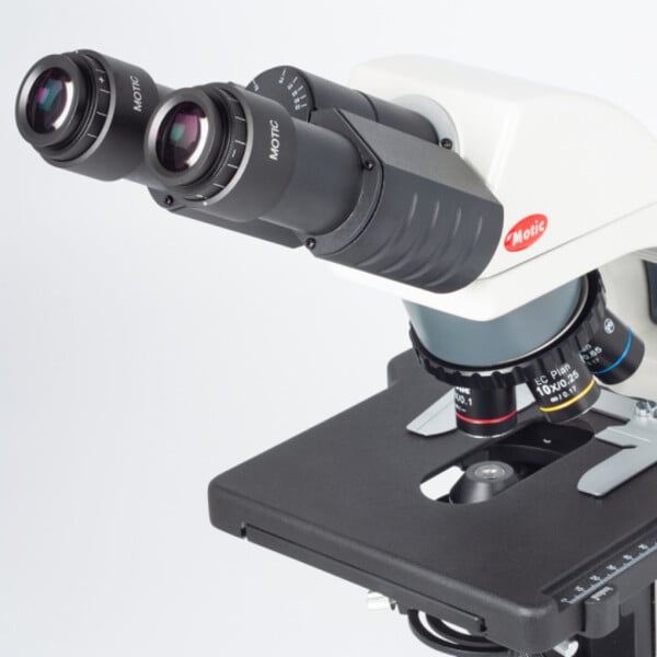 Motic Microscoop BA310E, bino, BF, infinity, EC- plan, achro, 40x - 400x, Hal 30W, LED 3W (opt.)