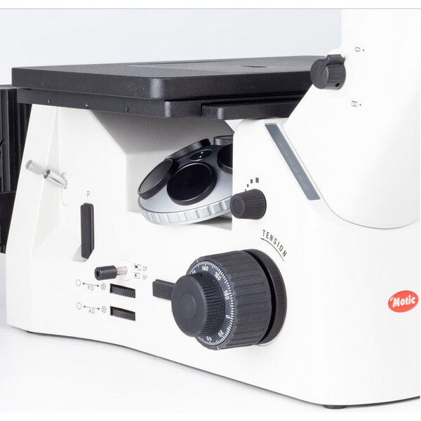 Motic Omgekeerde microscoop AE2000 MET trino, INFINITY, Hal. 100W, (zonder Lenzen)