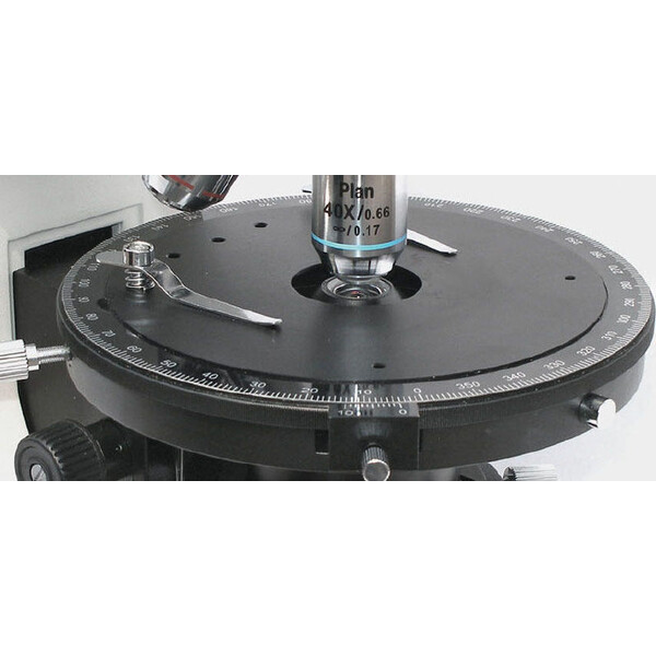 Kern Microscoop OPO 185, POL, trino, Inf plan, 40x-600x, incident/reflectielicht, HAL, 100W