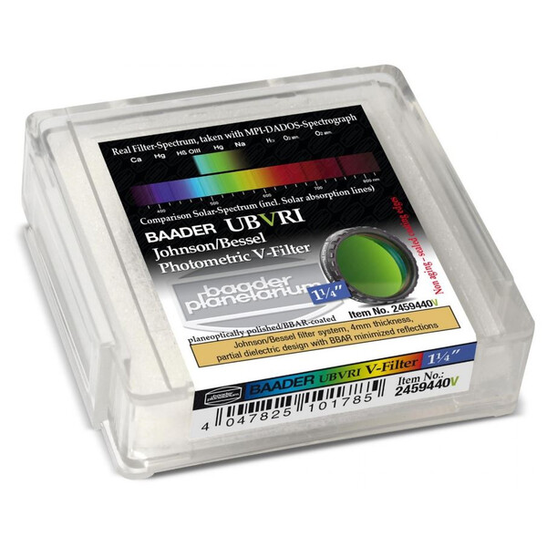 Baader Filters UBVRI Photometric Johnson/Bessel V-Filter (4mm)
