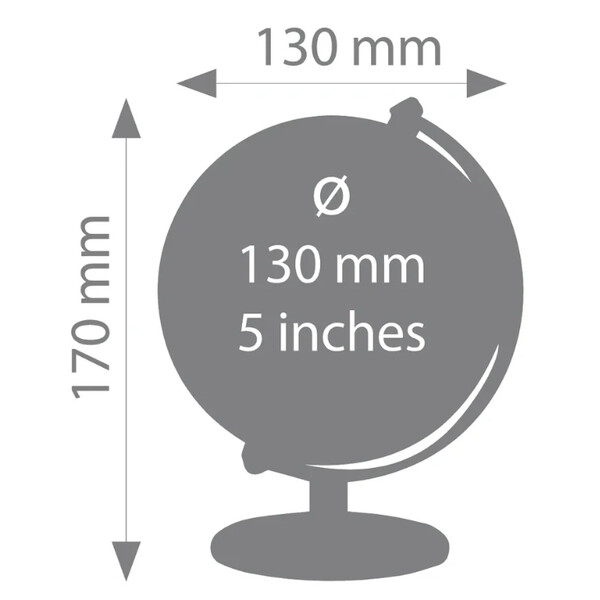 TROIKA Mini globe Gagarin Nacht 13cm