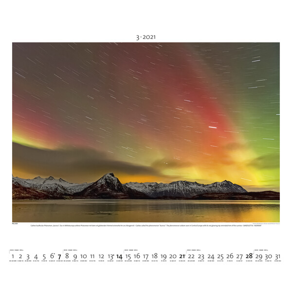 Palazzi Verlag Kalender Aurora Borealis 2021