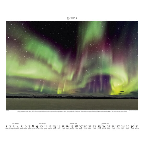 Palazzi Verlag Kalender Aurora Borealis 2021